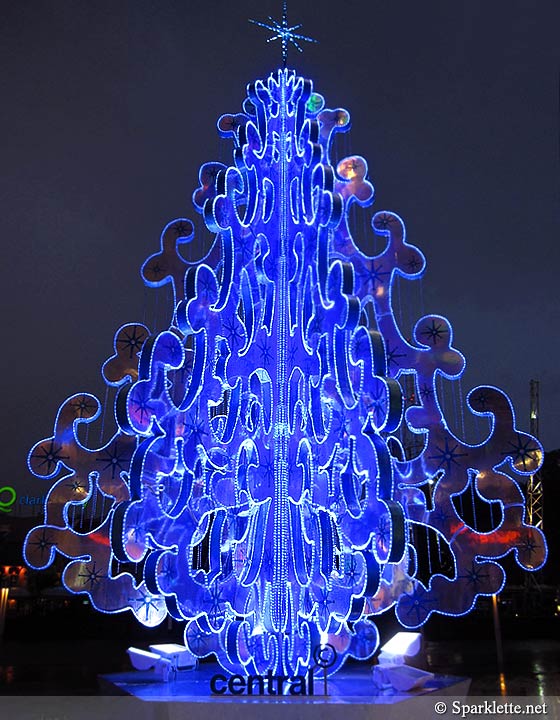 Christmas tree at The Central Clarke Quay, Singapore