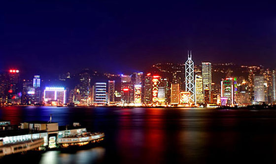 Hong Kong skyline at night Hong Kong skyline at night