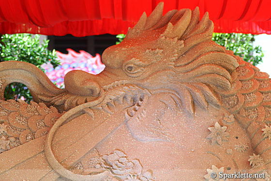 Sentosa Flowers 2012 - Dragon sand sculpture