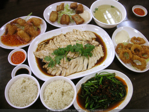 hainanese chicken rice. Sing Ho Hainan Chicken Rice