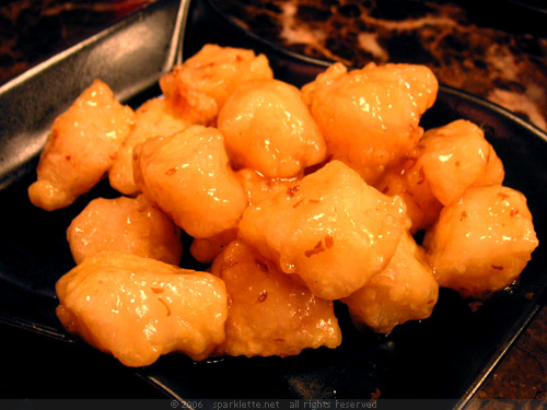 Diced Fish with Osmanthus Honey Sauce Diced Fish with Osmanthus Honey Sauce