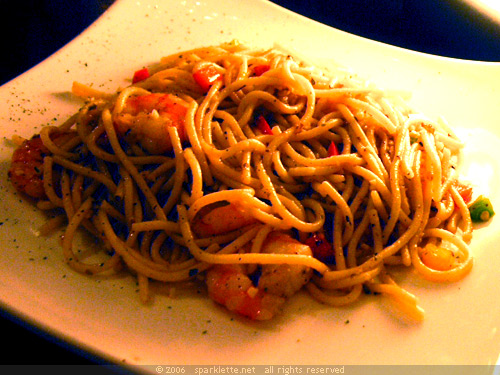 Garlic Prawn Pasta