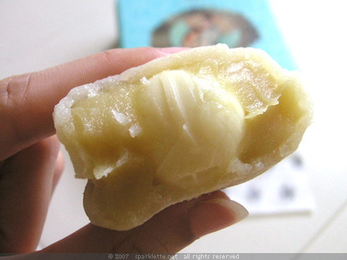 Snow-skin Mooncake with Champagne Truffle & from Raffles Hotel