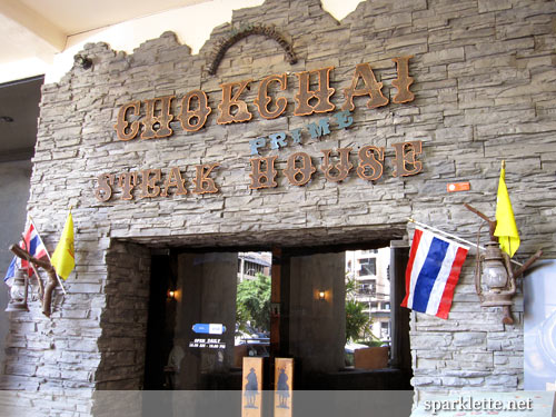  to locate Chokchai Prime Steak House, a place I came across online, 