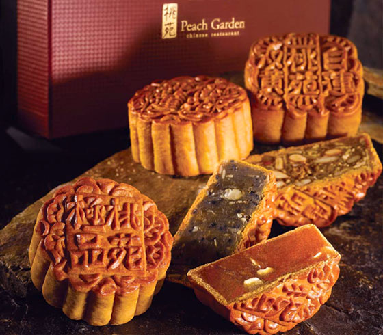 Baked skin mooncakes from Peach Garden, Singapore