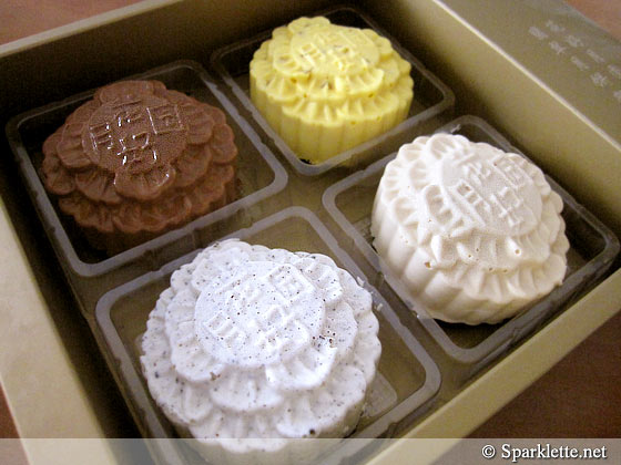 Mousse mooncakes from Crystal Jade, Singapore