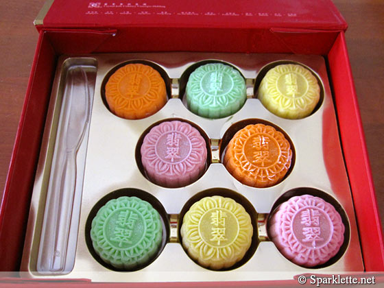 Snowskin mooncakes from Crystal Jade, Singapore