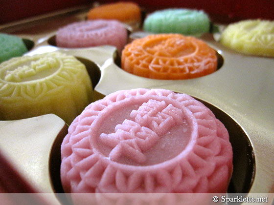 Snowskin mooncakes from Crystal Jade, Singapore