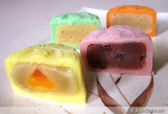 Snowskin mooncakes from Crystal Jade, Singapore