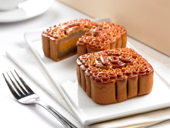 White lotus paste with egg yolk mooncakes from tcc, Singapore