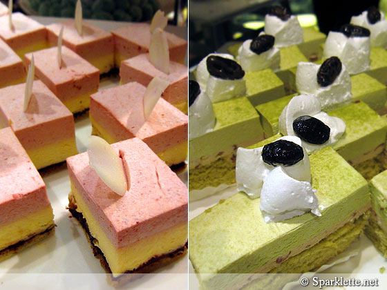 Miniature cakes and desserts