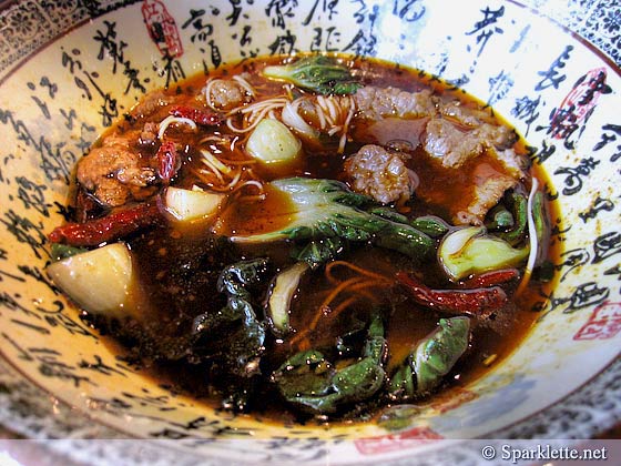 La Mian with poached marbled beef in Szechuan style