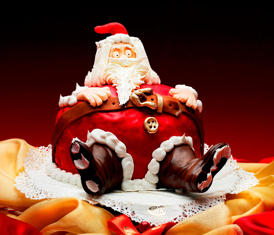Santa Claus Panettone cake