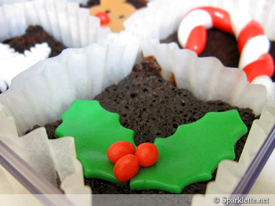 Christmas chocolate brownies from Amore Bakery, Singapore