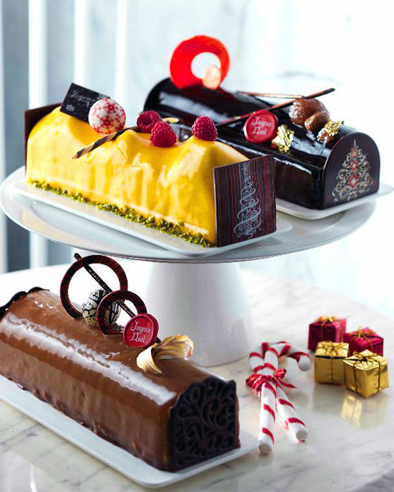 Christmas log cakes from 1 Caramel, Singapore