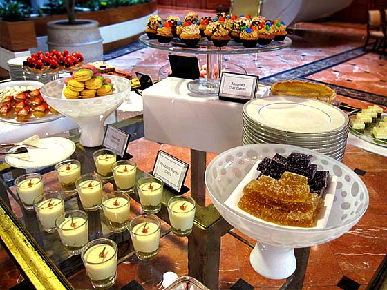 High tea buffet at the Tea Lounge, Regent Singapore