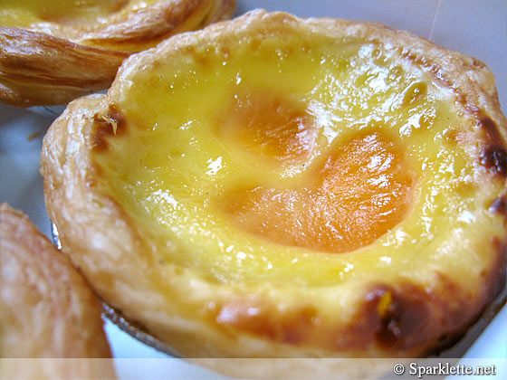 KFC Portuguese egg tarts with Mandarin orange