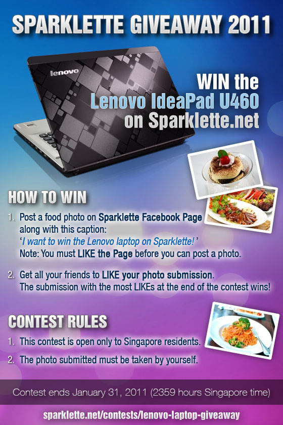 Lenovo IdeaPad U460 laptop giveaway contest