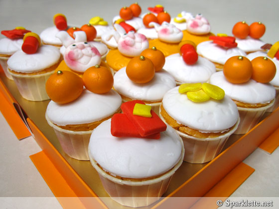 Chinese New Year goodies - Cupcakes from MetroCakes, Singapore