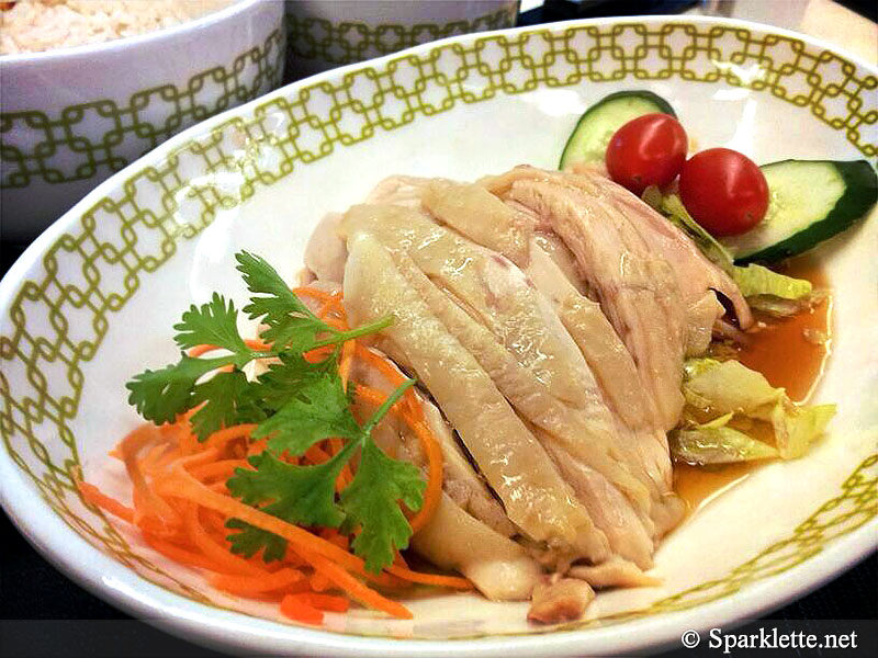 Chicken rice at Chatterbox, Mandarin Orchard Hotel, Singapore