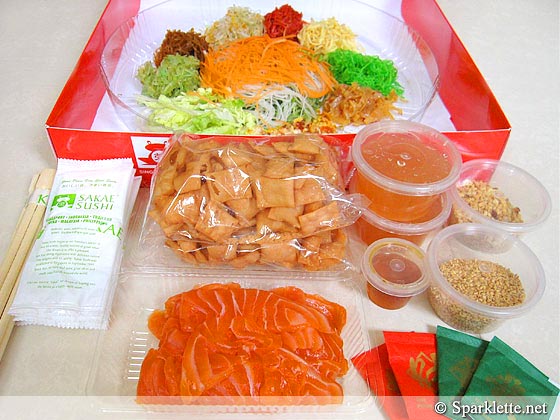 Sakae Sushi Yusheng for Chinese New Year, Singapore