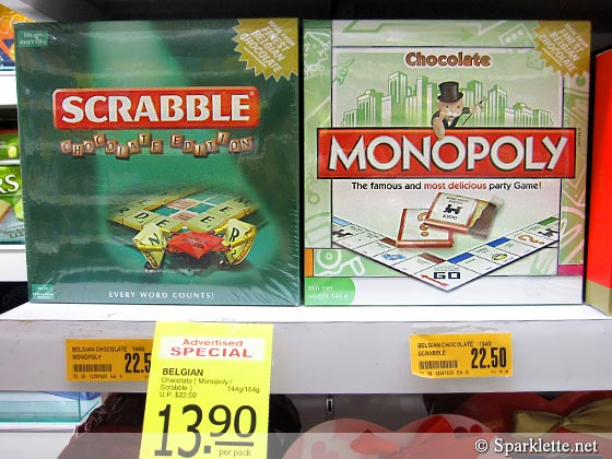 Scrabble and Monopoly - The Chocolate Edition