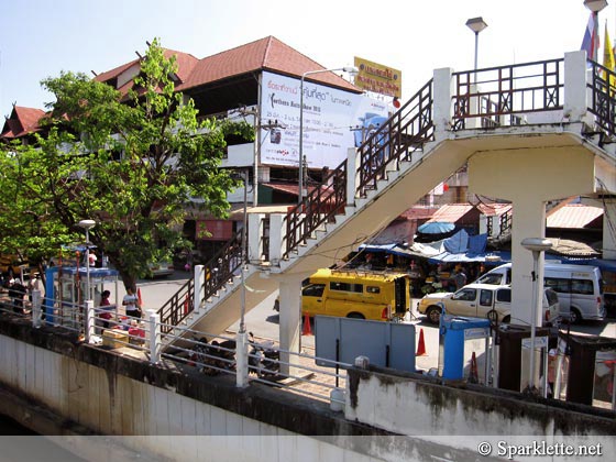 Bridge over Mae Ping River in Chiang Mai, Thailand