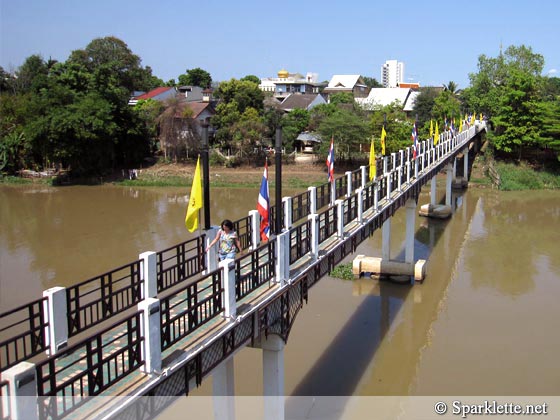 Bridge over Mae Ping River in Chiang Mai, Thailand