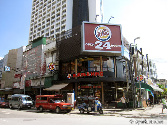 Burger King fast food restaurant in Chiang Mai, Thailand
