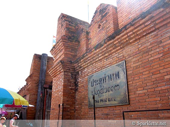 Tha Phae Gate, the eastern entry into Old City, Chiang Mai, Thailand