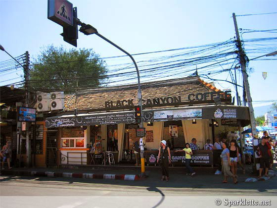 Black Canyon Coffee at Tha Phae Gate, Chiang Mai Old City, Thailand