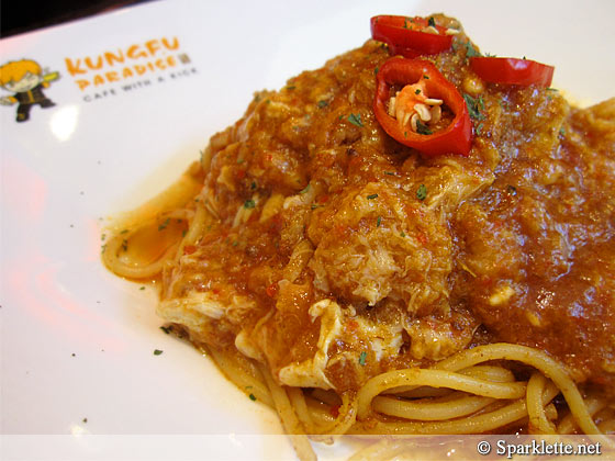 Chilli crab pasta