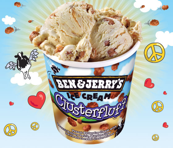 Ben & Jerry's Clusterfluff ice cream
