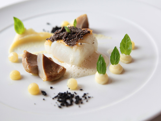 Snow cod & olive