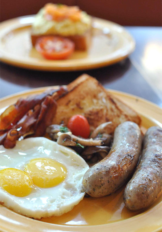 Full English breakfast at Oriole Cafe & Bar, Singapore