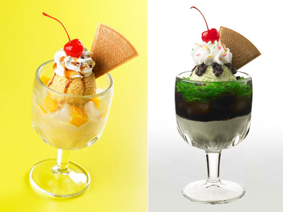 Swensen's ice cream sundaes