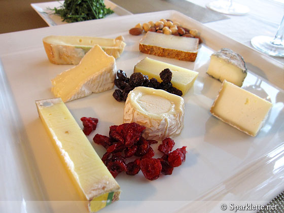 Assorted cheese platter