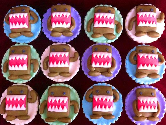 Domo-Kun cupcakes from The Cake Galleria, Singapore