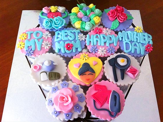 Customised Mother's Day cupcakes from The Cake Galleria, Singapore