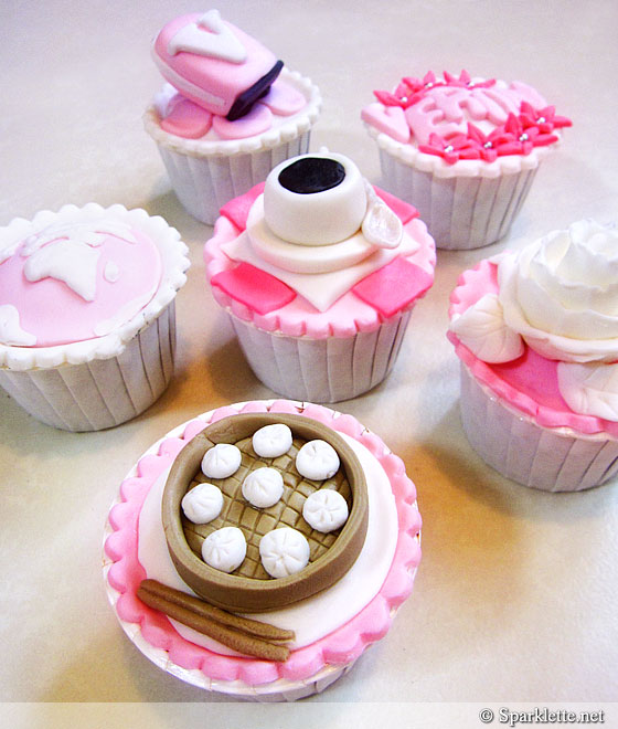 Customised Sparklette cupcakes from The Cake Galleria, Singapore