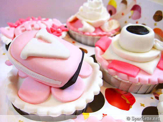 Customised Sparklette cupcakes from The Cake Galleria, Singapore