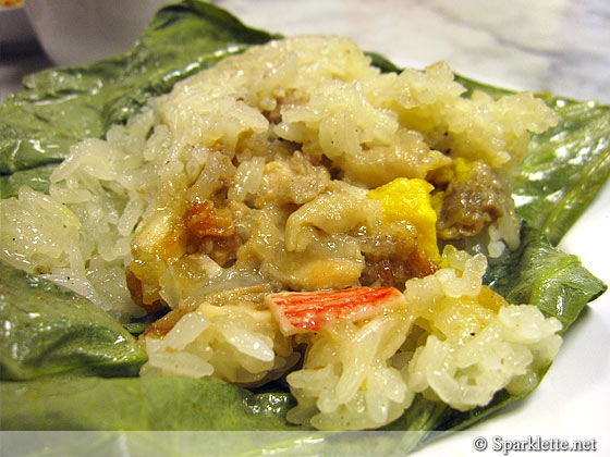 Lotus leaf glutinous rice from Yum Cha Restaurants, Singapore