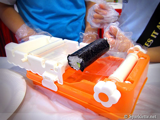 Sushi making workshop for children at Liang Court, Singapore