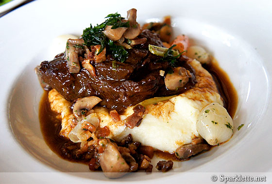 Classic beef bourguignon