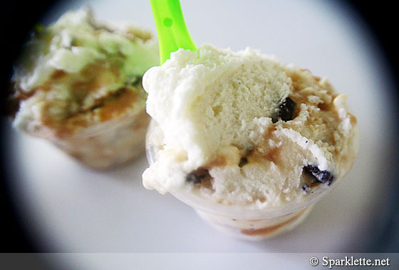 Brownies and butterscotch gelato