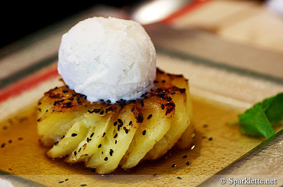 Roasted pineapple