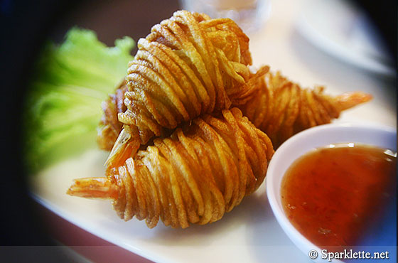 Shrimp potato twists