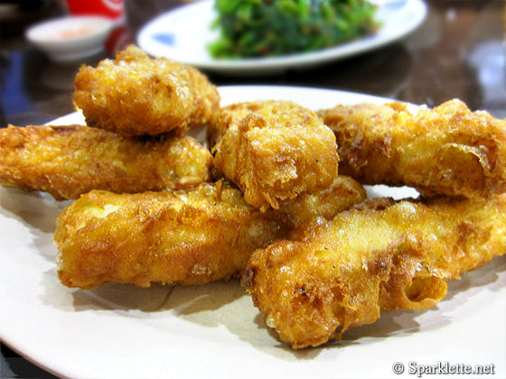 Crispy seafood tofu