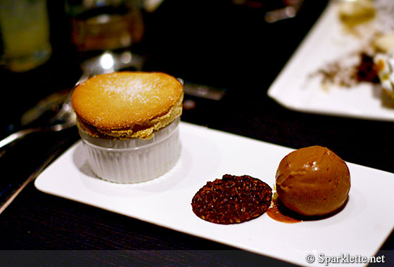 Hazelnut soufflé