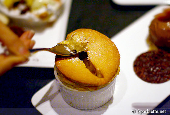 Hazelnut soufflé